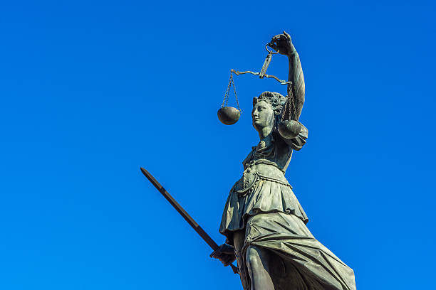 istock Justitia monument - Frankfurt, Frankfurt, New China 614726340