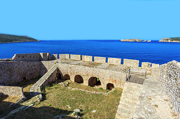 inside the Neokastro fortress on Peloponnese, Greece