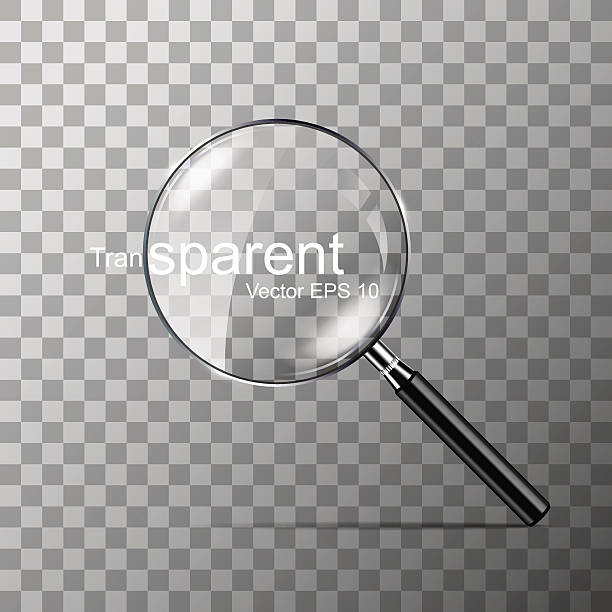 Magnifying glass vector illustration vector Magnifying glass vector illustration transparent eps10 zoom effect stock illustrations