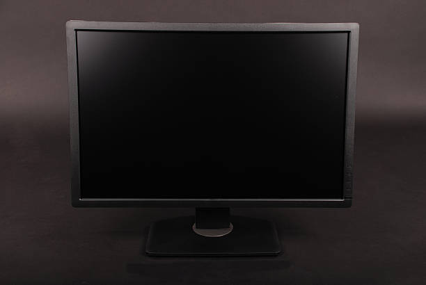 istock Black PC monitor (Clipping path) 614736242
