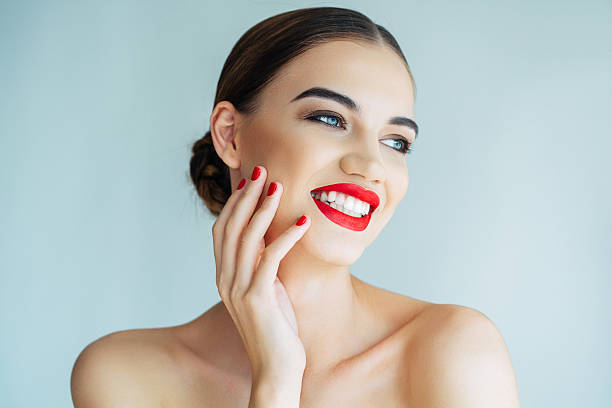 istock Young beautiful woman 614737212