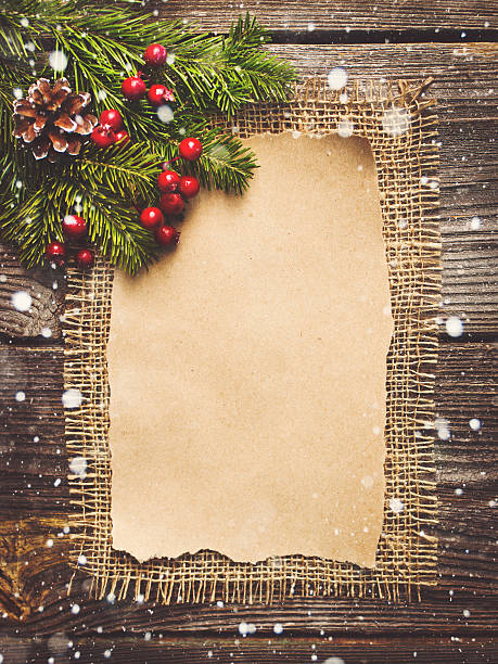 istock blank sheet for New Year's greetings 614738792