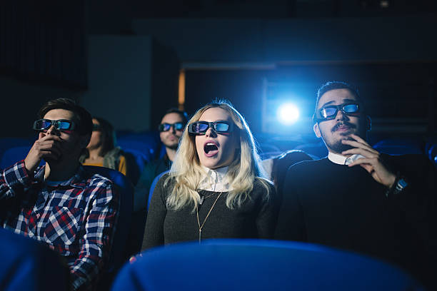 istock Watching movie in 3-d 614741116