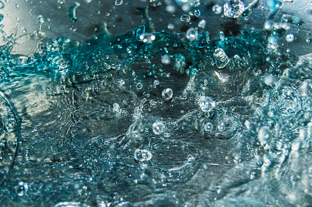 Abstract Many Small Drop Of Watersoft Blue Stock Photo - Download Image Now  - Abstract, Backgrounds, Black Color - iStock
