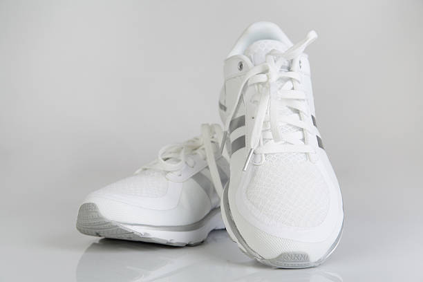 istock Running shoes, isolated on Gray background 614745734