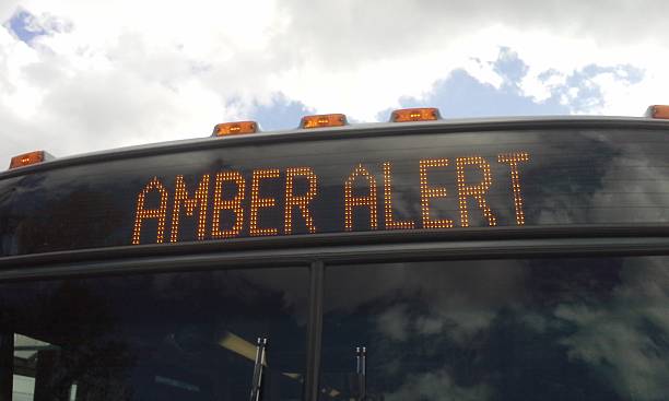 Amber Alert stock photo