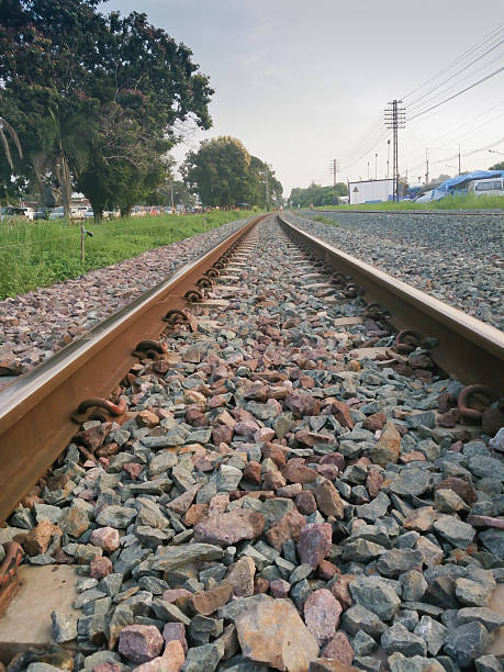 istock Classical railway or railroad in Thailand. 614746970