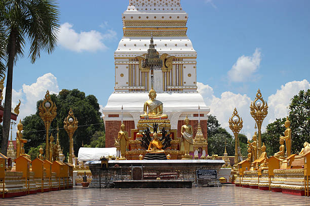 istock Buddha statue in temple at Thailand. 614747346