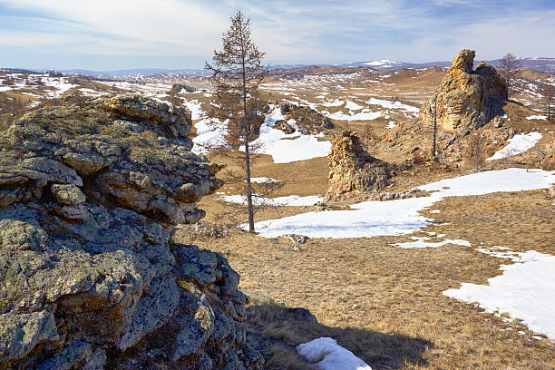 istock Plush Rocks near Baikal lake 614747886