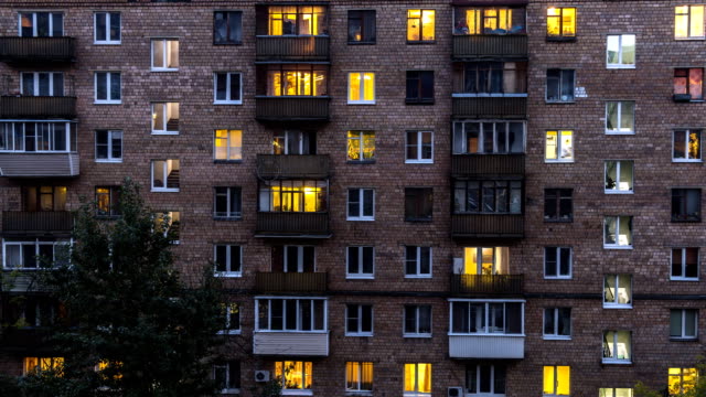 windows of dwelling house time lapse