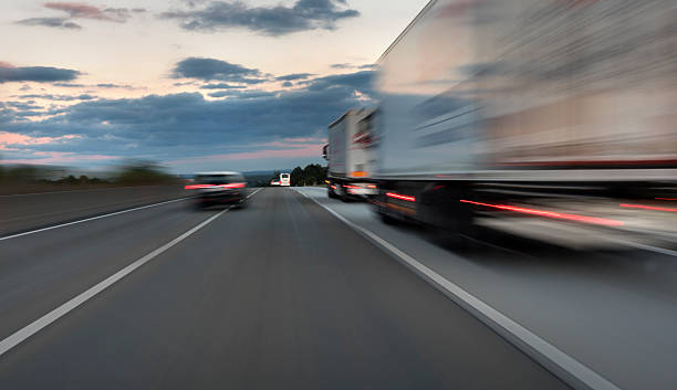 istock Traffic on the highway - motion blur 614850742
