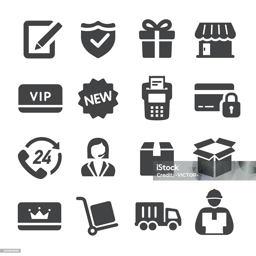 Shopping and Shipping Icons - Acme Series View All: Icon Symbol stock vector