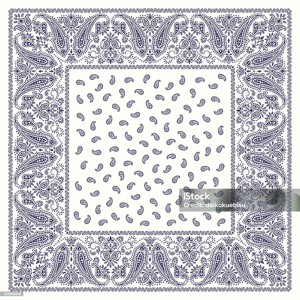 Bandana design material Material of the bandana ornament Bandana stock vector