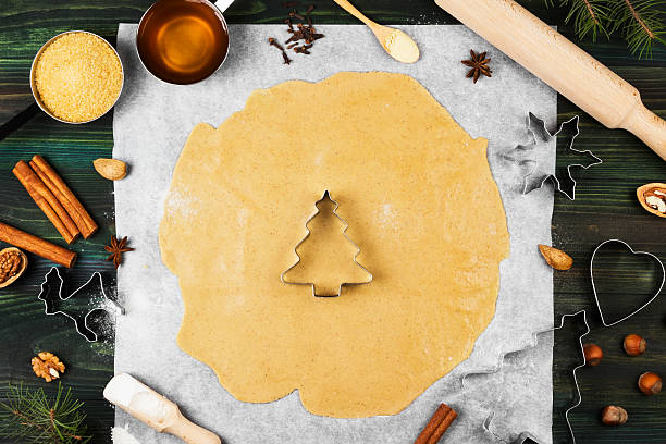 istock Ingredients for Christmas ginger gingerbreads with honey 614852650