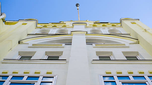 istock point of view from the ground into the sky on 614853892