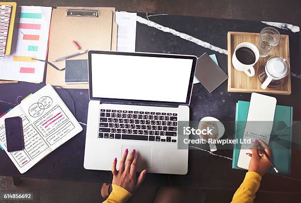Mockup Copy Space Blank Screen Concept Stock Photo - Download Image Now - Adult, Blank Screen, Business
