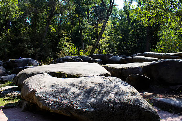 istock Huge stones in the park the sofiyevsky park. 614858188