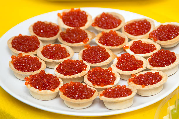 Red caviar stock photo