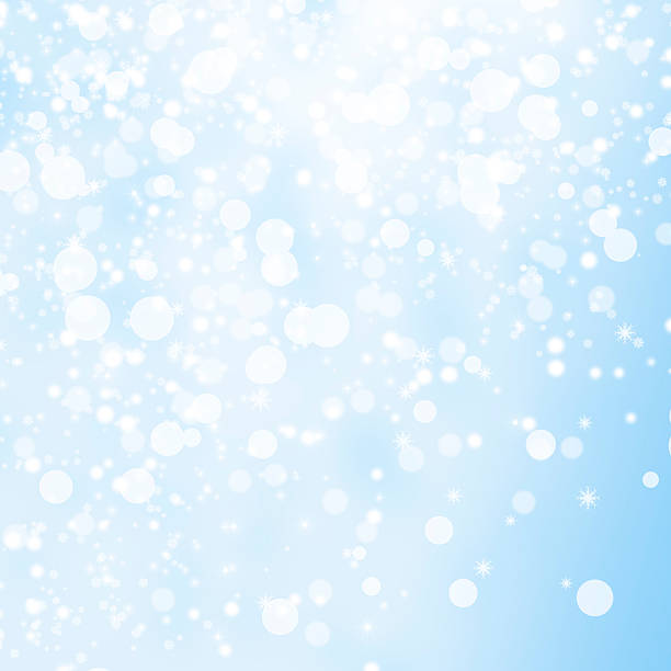 istock Blue christmas background with snowflakes 614858922