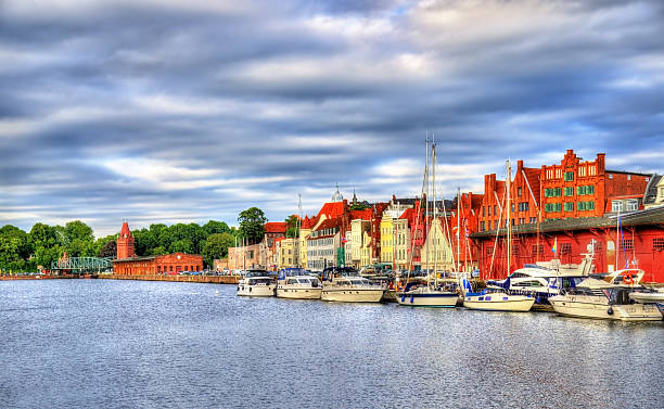 istock The Trave River in Lubeck - Germany 614859226