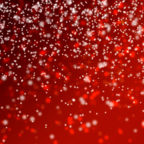 istock Defocused abstract red christmas background 614859326