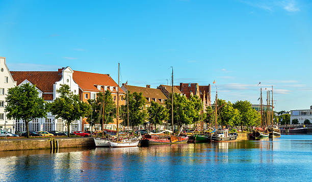 istock The Trave River in Lubeck - Germany 614859386