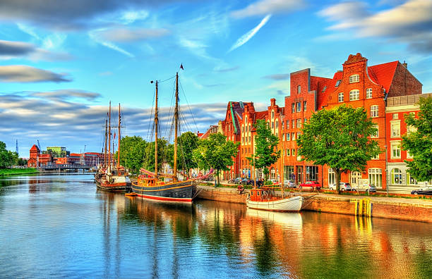 istock The Trave River in Lubeck - Germany 614859514