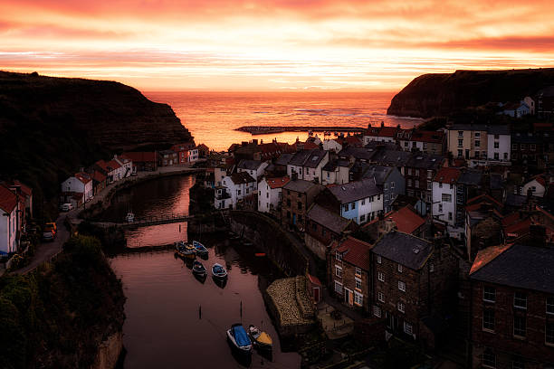 istock Staithes at Sunrise, Yorkshire, UK 614860848
