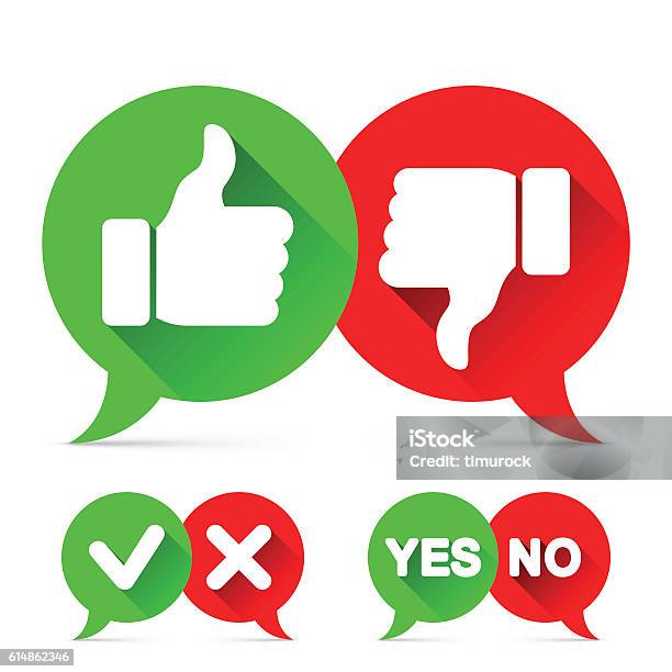 Thumb Up And Check Icons Stock Illustration - Download Image Now - Yes - Single Word, Positive Emotion, Icon Symbol