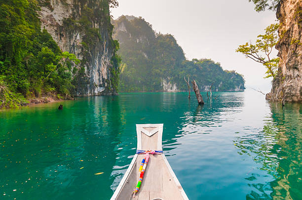 istock Ratchaprapha Dam at Khao Sok National Park, Surat Thani Province 614865488