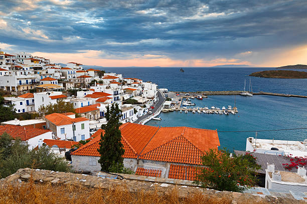 istock Batsi village, Andros. 614867096