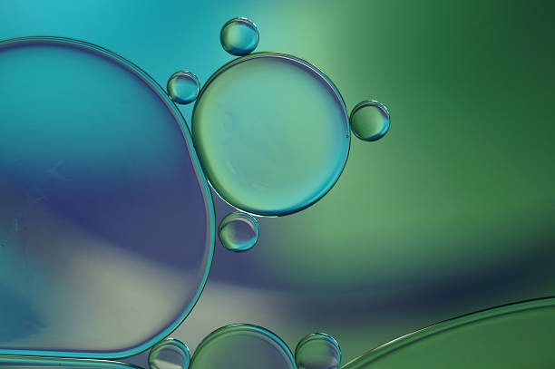 istock Oil and Water - blue and green (343) 614870038