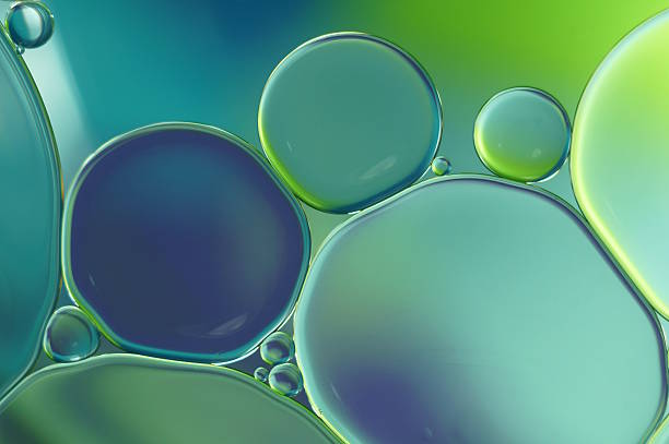 istock Oil and Water - blue and green (364) 614871236