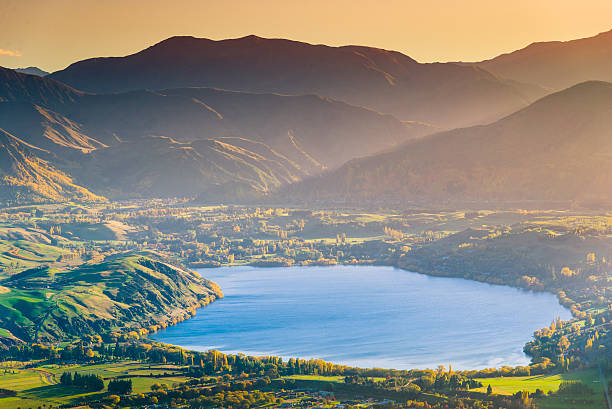 istock Panoramic view remarkable peak at queen town  in new zealand 614871264