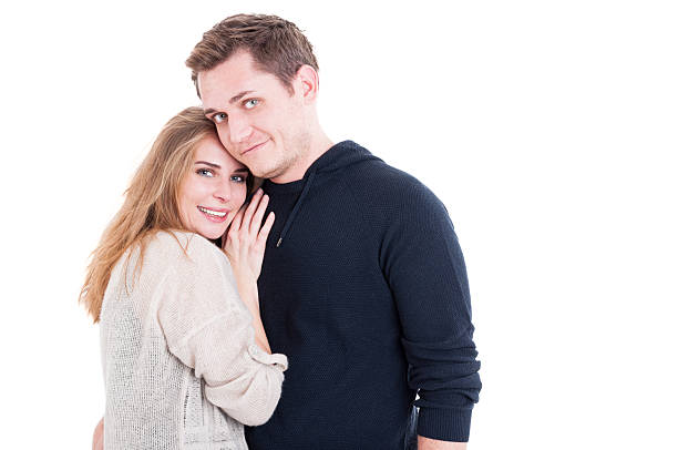 istock Happy couple posing and being affective 614871958