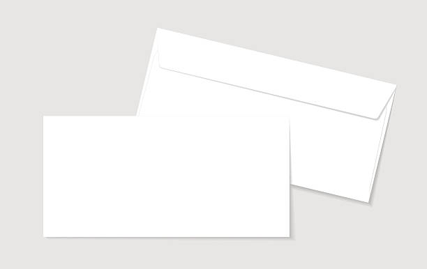 デザイン用の白紙封筒 - 封筒 白点のイラスト素材／クリップアート素材／マンガ素材／アイコン素材