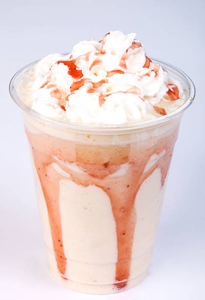 istock Vanilla milkshake in take away cup 614878908