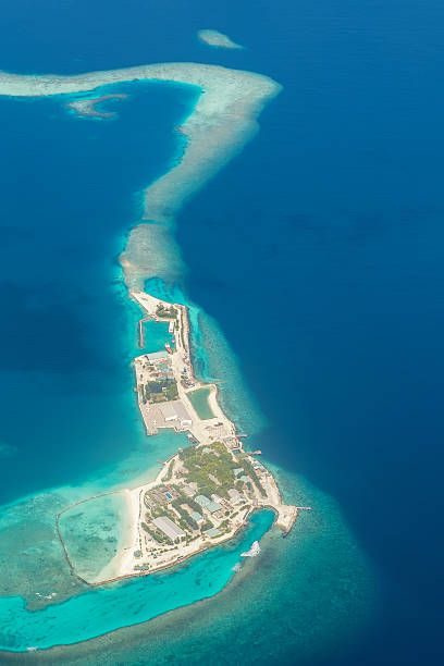 istock View from seaplane on one of the Maldives 614950176