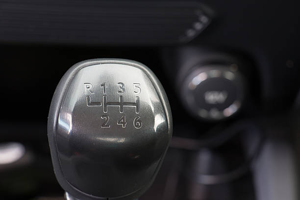 istock Manual 6 Speed Gearstick in a car 614951080