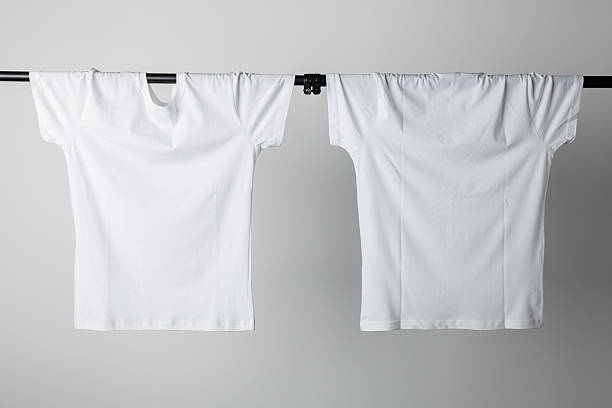 White T-Shirt Mock-up stock photo