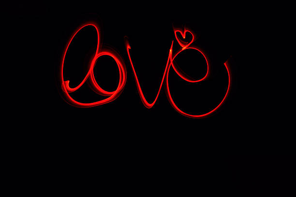 istock Light Painting Love sign 614952980