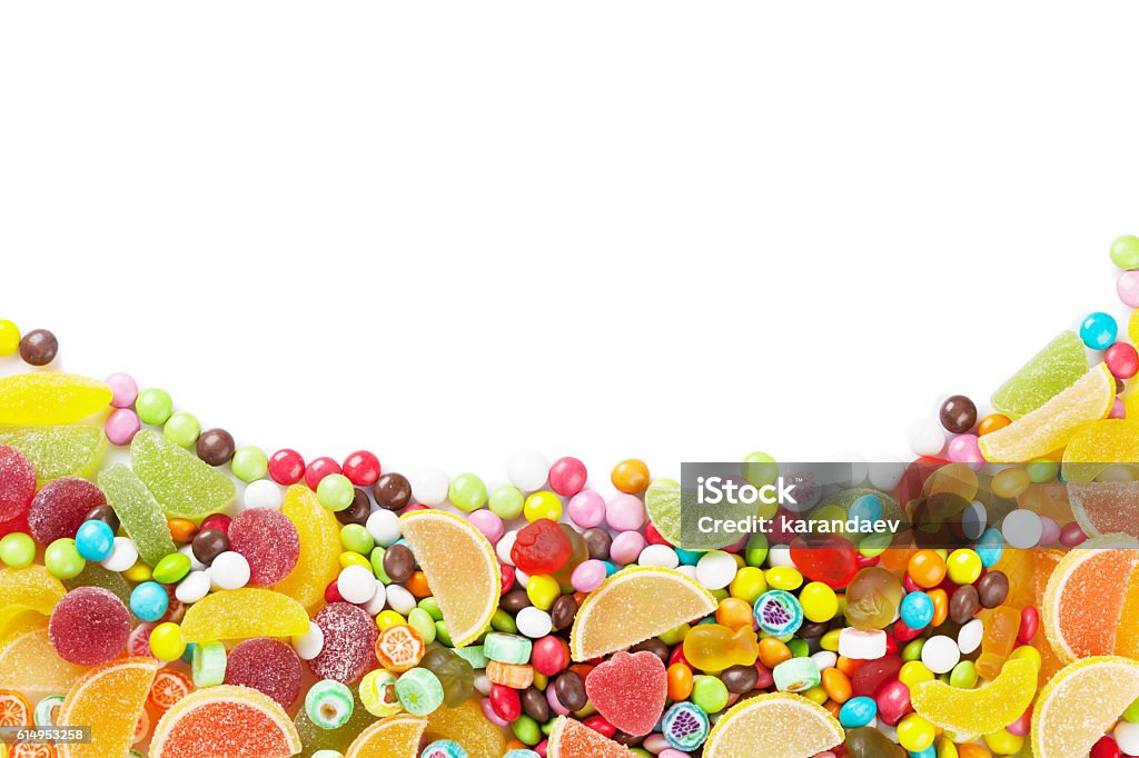Colorido golosinas gelatina y mermelada - Foto de stock de Golosina libre de derechos