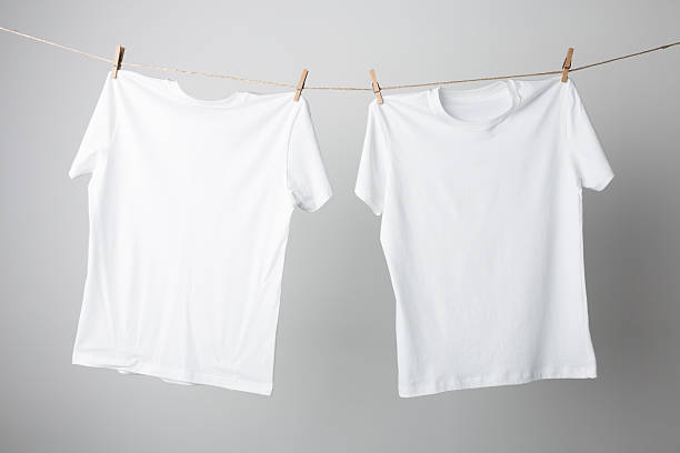 White T-Shirts Mock-up stock photo