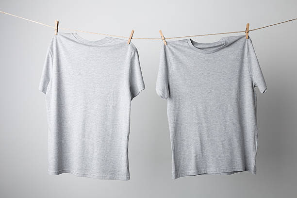 Gray T-Shirts Mock-up stock photo