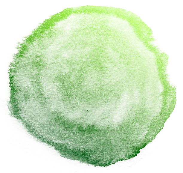 istock Abstract green watercolor background. 614955318