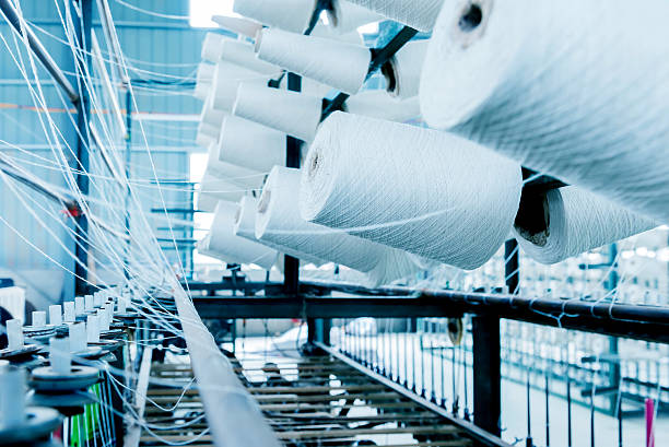 fabryka bawełny - cotton textile material industry zdjęcia i obrazy z banku zdjęć