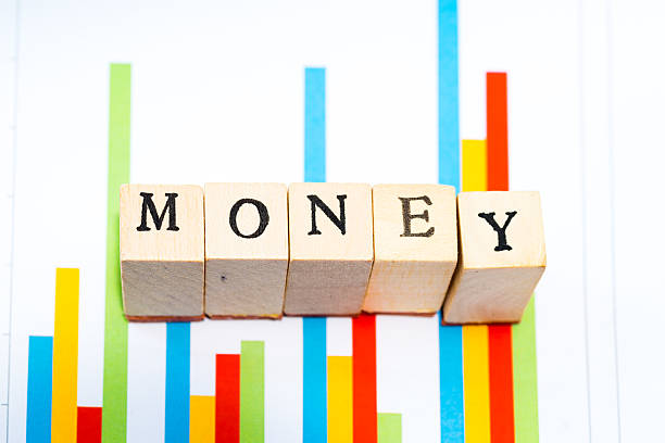 istock MONEY on colorful graph 614956060