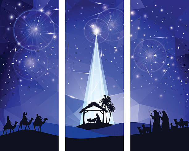 Nativity Scene Stock Illustration - Download Image Now - Nativity Scene,  Jesus Christ, Backgrounds - iStock