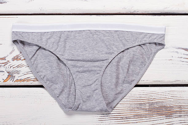 istock Classic everyday underwear. Gray comfortable cotton pants. 614960794
