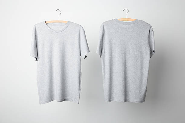 Gray T-Shirt Mock-up stock photo